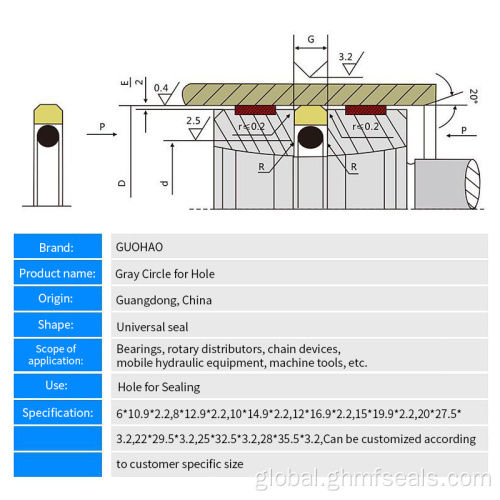 China Customize Crankshaft Wheel Machinery Sealing Ring Manufactory